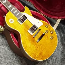 GIBSON LES PAUL STANDARD 50S FIGURED TOP HONEY AMBER NO.YG897