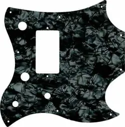 WD CUSTOM PICKGUARD FOR GIBSON 2011 SG STYLE MELODY MAKER #28JBK JET BLACK PEARL