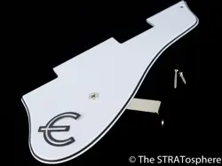 GIBSON EPIPHONE CASINO WORN PICKGUARD WHITE 3 PLY GUITAR W/ BRACKET & SCREWS