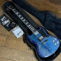 GIBSON SG MODERN BLUEBERRY FADE MADE IN USA 2023 SOLID BODY ELECTRIC GUITAR
