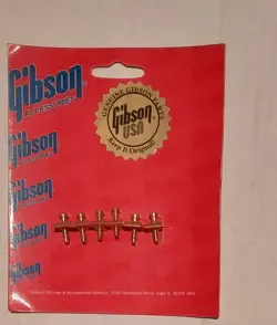  GIBSON GOLD NASHVILLE GUITAR BRIDGE SADDLE & SCREW SET - NEW
