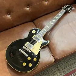 GIBSON LES PAUL STANDARD ALL EBONY BLACK USA 1989 SOLID ELECTRIC GUITAR MOD