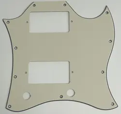 3 PLY VINTAGE YELLOW PICKGUARD FIT US GIBSON SG STANDARD STYLE GUITAR PARTS