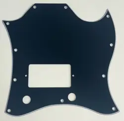 3 PLY BLACK PICKGUARD FIT GIBSON SG STANDARD SINGLE HUMBUCKER GUITAR PARTS