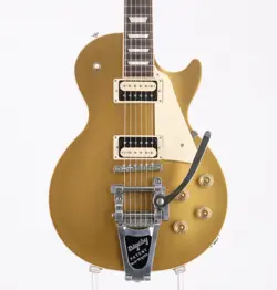 GIBSON LES PAUL CLASSIC BIGSBY ZEBRA 2017 GOLD TOP USED ELECTRIC GUITAR