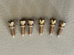 DMC VINTAGE REPLICA BRASS FLAT HEAD SADDLE SCREW SET GOLD AGED FOR GIBSON ABR-1