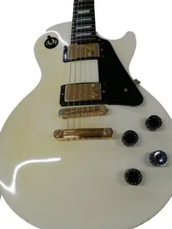 [GIBSON] LES PAUL STUDIO ELECTRIC GUITAR WHITE WITH HARD CASE FROM JAPAN USED