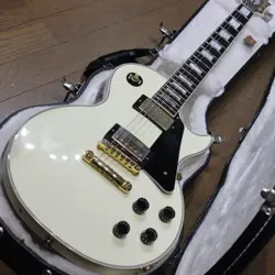 GIBSON LES PAUL CUSTOM LITE WHITE GOLD HARDWARE MADE IN USA 2016 ELECTRIC GUITAR