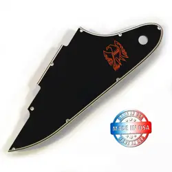 BLACK/CREAM 5 PLY WIDE BEVEL PICKGUARD FOR 2019 GIBSON FIREBIRD TRIBUTE MINI HUM