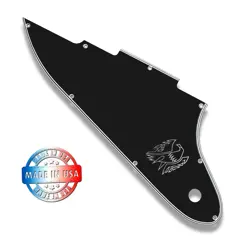 BLACK 5 PLY WIDE BEVEL PICKGUARD FOR 2019 GIBSON FIREBIRD TRIBUTE MINI HUMBUCKER