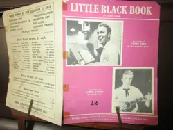 LITTLE BLACK BOOK JIMMY DEAN. LORNE GIBSON VINTAGE SHEET MUSIC