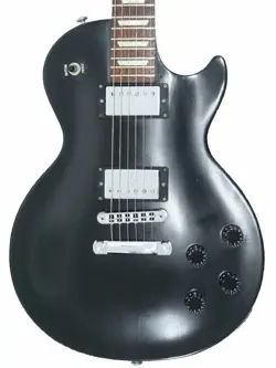 GIBSON LES PAUL  STUDIO SATIN  USED MAPLE+MAHOGANY BODY BLACK W/SEMI-HARD CASE