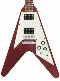 GIBSON FLYING V FADED USED MAHOGANY BODY RED W/SOFT CASE