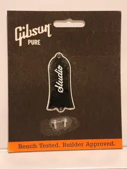 GIBSON LES PAUL STUDIO TRUSS ROD COVER PRTR-040 BLACK NEW OLD STOCK