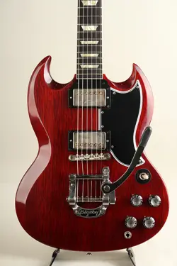 GIBSON CUSTOM SHOP 1964 SG STANDARD REISSUE W/BIGSBY B5 FULL CHERRY RED VOS M2M