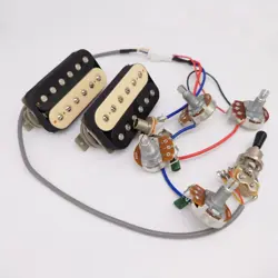 FOR GIBSON GUITAR PICKUP CLASSIC 57 BRIDGE&NECK ALNICO II PICKUP 2C 2V2T HARNESS