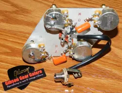 GIBSON LES PAUL SLASH POT CONTROL BOARD CLASSIC GUITAR PARTS ORANGE DROP JACK