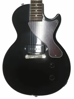 GIBSON LES PAUL JUNIOR USED MAHOGANY BODY BLACK W/HARD CASE