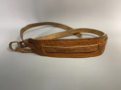 1950'S GIBSON / FENDER ORIGINAL VINTAGE LEATHER GUITAR STRAP  !!