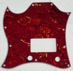 RED TORTOISE FOR GIBSON SG STANDARD SINGLE HUMBUCKER LEFTHAND GUITAR PICKGUARD