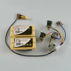 FOR GIBSON EPIPHONE PROBUCKER HUMBUCKER PICKUP WITH PUSH PULL WIRING HARNESS SET
