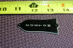 OLDER USED VINTAGE GIBSON GUITAR 3-PLY CUSTOM BLACK TRUSS ROD COVER - ITEM TO