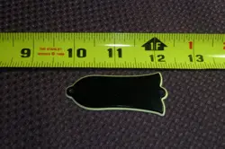 OLDER USED VINTAGE GIBSON STYLE GUITAR 2-PLY BLACK TRUSS ROD COVER - ITEM TM