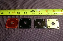 4 OLDER USED VINTAGE GIBSON GUITAR JACK PLATES - ITEM UA
