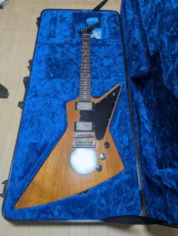 GIBSON EXPLORER ANTIQUE NATURAL ELECTRIC GUITAR NO.MG456