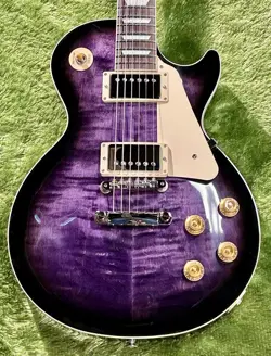 GIBSON NEW EXCLUSIVE MODEL LES PAUL STANDARD '50S FIGURED TOP DARK PURPLE BURST 