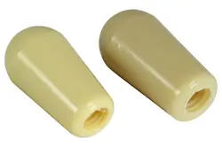 SWITCH KNOB TIP CREAM METRIC SIZES FOR SOME GIBSON EPIPHONE AND IMPORT GUITARS