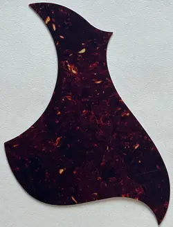 BROWN TORTOISE PICKGUARD FIT GIBSON L4A STYLE SELF ADHESIVE ACOUSTIC GUITAR PART