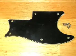 GIBSON 1974 BLACK 5 PLY EB 3 BASS PICKGUARD