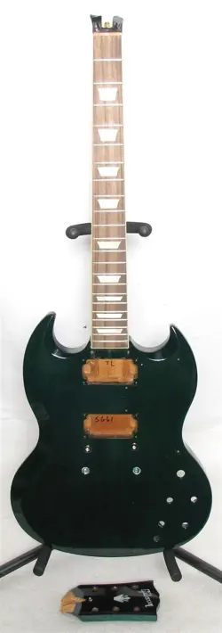 GIBSON SG STANDARD '61 GUITAR CUSTOM COLOR TRANSLUCENT TEAL HUSK ONLY