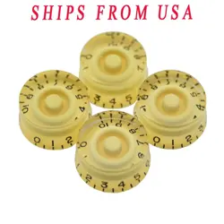 LP GUITAR SPEED DIAL KNOBS 24 FINE SPLINE CONTROL KNOBS FIT GIBSON LP CREAM