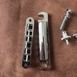 CHROME LES PAUL  BRIDGE AND TAILPIECE SET