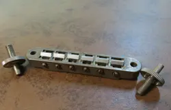 AGED NASHVILLE TUNE-O-MATIC BRIDGE NICKEL FITS GIBSON LES PAUL SG