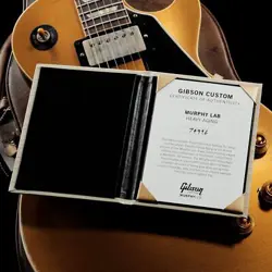 GIBSON CUSTOM SHOP MURPHY LAB 1957 LES PAUL STANDARD HEAVY AGED DOUBLE GOLD DARK