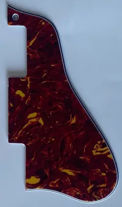 FOR FIT GIBSON ES-335 SHORT STYLE GUITAR PICKGUARD 4 PLY RED TORTOISE