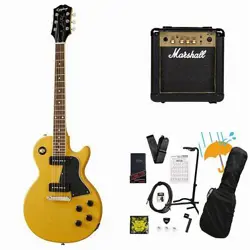 EPIPHONE INSPIRED BY GIBSON LES PAUL SPECIAL TV YELLOW MARSHALL MG10 ELECTRIC GU