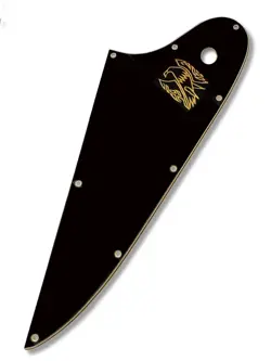 NEW 5 PLY BLACK/CREAM PICKGUARD FOR INSPIRED BY GIBSON EPIPHONE FIREBIRD + DECAL
