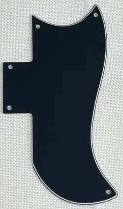 BLACK 4-PLY FOR FIT GIBSON SG 61 REISSUE STYLE GUITAR PICKGUARD