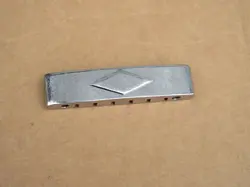 VINTAGE GIBSON CHROME TRAPEZE TAILPIECE STRING RETAINER BAR EXTRA HEAVY DUTY