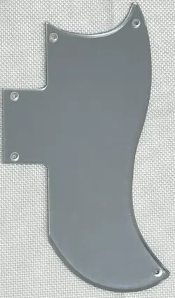 SILVER MIRROR 1-PLY FOR FIT GIBSON SG 61 REISSUE STYLE GUITAR PICKGUARD