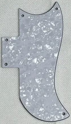 WHITE PEARL 4-PLY FOR FIT GIBSON SG 61 REISSUE STYLE GUITAR PICKGUARD