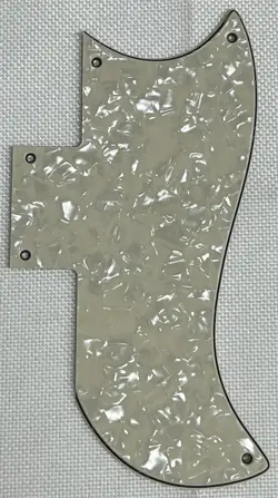 IVORY WHITE PEARL 4-PLY FOR FIT GIBSON SG 61 REISSUE STYLE GUITAR PICKGUARD
