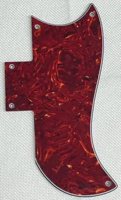RED TORTOISE 4-PLY FOR FIT GIBSON SG 61 REISSUE STYLE GUITAR PICKGUARD