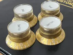 GIBSON CUSTOM SHOP 1960 LES PAUL STANDARD REISSUE VOS REFLECTOR GOLD KNOB SET