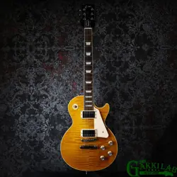 GIBSON LES PAUL STANDARD 1960S HONEY AMBER USA 2023 FIGURED TOP ELECTRIC GUITAR
