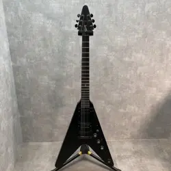 GIBSON FLYING V GOTHIC BLACK MADE IN USA 2000 SOLID BODY ELECTRIC GUITAR